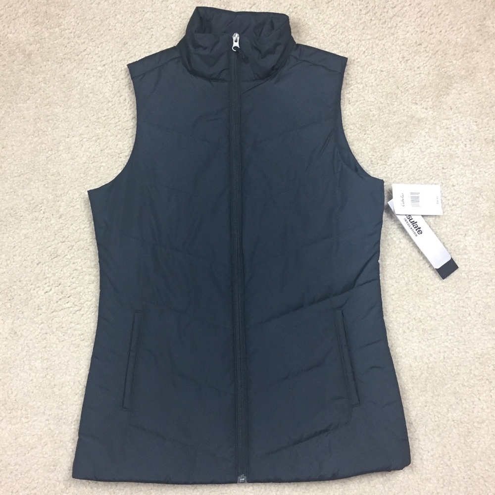 Cabelas thinsulate vest quilted black small